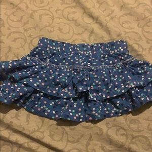 Blue skirt with Polkadots